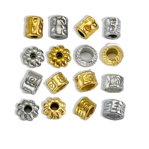 304 Stainless Steel Spacer Bead, plated, DIY [