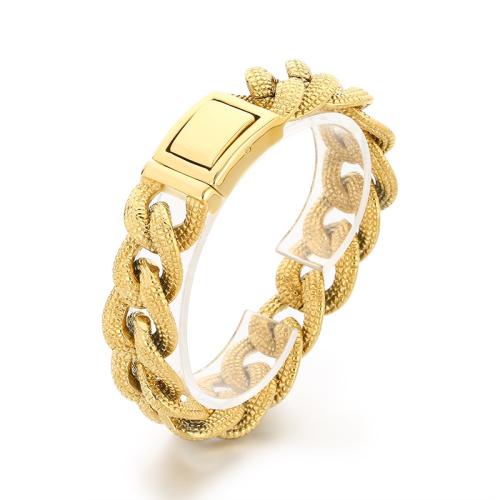 Acier titane bracelet, Placage ionique sous vide, Vintage & pour homme, plus de couleurs à choisir Vendu par PC[