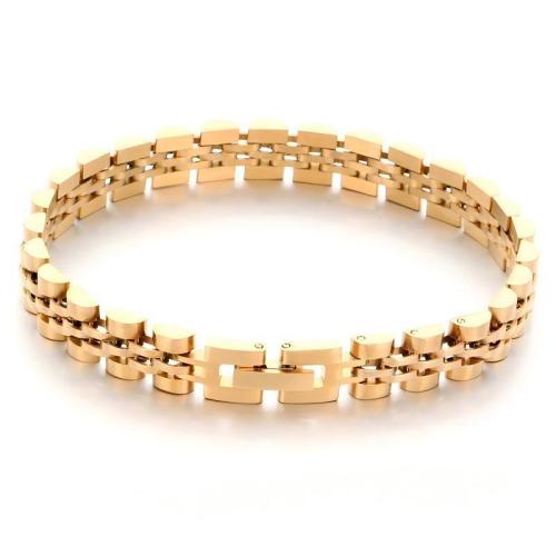 Titanium Steel Bracelet, plated, fashion jewelry & Unisex 