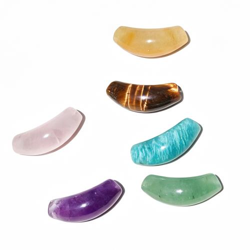 Edelstein gebogene Rohr Perlen, DIY & verschiedenen Materialien für die Wahl, 26x11mm, verkauft von PC