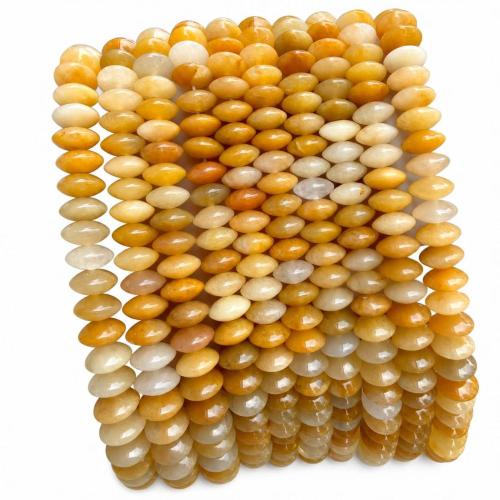 Einzelne Edelstein Perlen, Untertasse, poliert, DIY & verschiedenen Materialien für die Wahl, 5x10mm, ca. 70PCs/Strang, verkauft von Strang