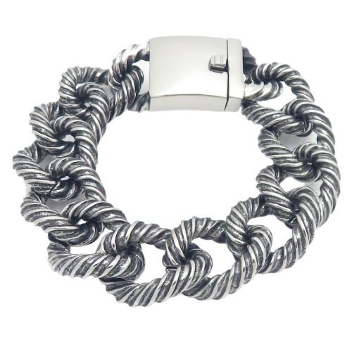 Titanstahl Armband, Vakuum-Ionen-Beschichtung, Vintage & für den Menschen, keine, 225x22mm, verkauft von PC