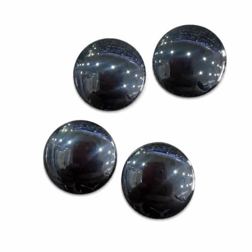 Non- magnetische Hämatit flache Hinterseite Cabochon, flache Runde, DIY & verschiedene Größen vorhanden, verkauft von PC