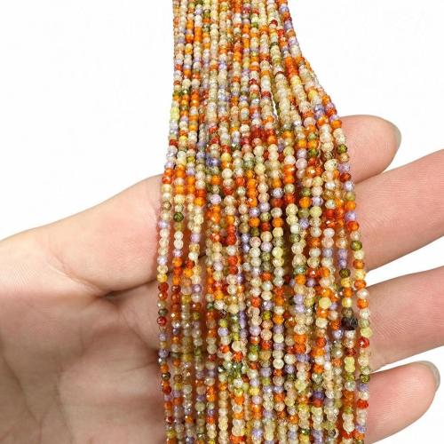 Kubischer Zirkonia Perlen Schmuck, DIY & verschiedene Größen vorhanden, keine, Länge:ca. 38 cm, verkauft von Strang