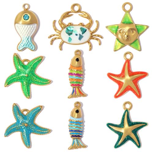Colgantes de acero inoxidable de animales, acero inoxidable 304, chapado, Bricolaje & diferentes estilos para la opción & esmalte & con diamantes de imitación, 3PCs/Bolsa, Vendido por Bolsa