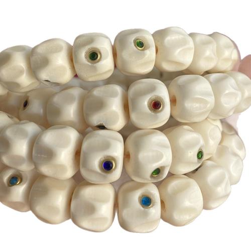 Ox Bone Beads, Carved, DIY Approx 38 cm 