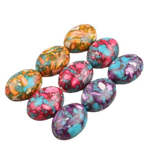 Gemstone Cabochons, Impression Jasper, Flat Oval, polished, DIY 