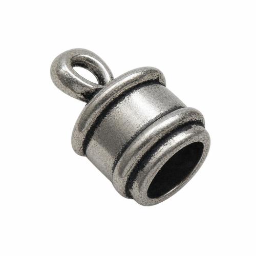 Zinc Alloy End Cap, Tube, plated Approx 1.5mm 