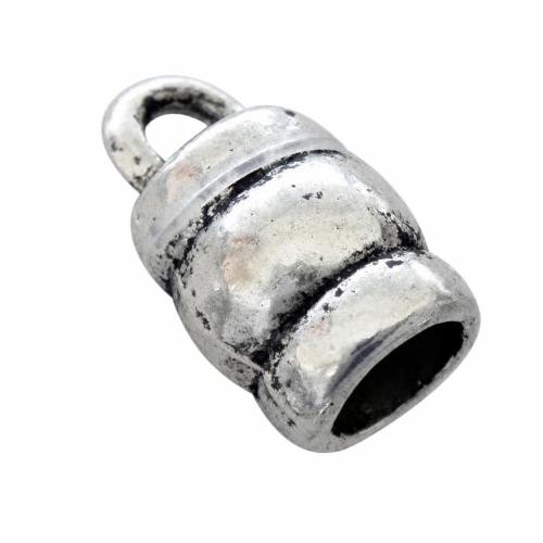 Zinc Alloy End Cap, plated nickel, lead & cadmium free Approx 1mm 