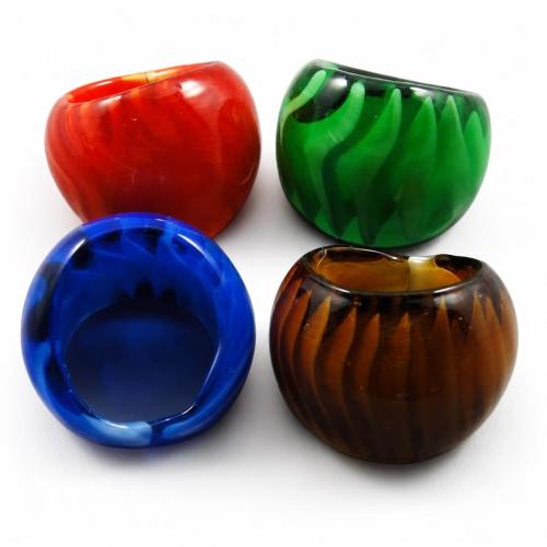 Anillos de Cristal de Murano, diverso tamaño para la opción, más colores para la opción, Vendido por UD