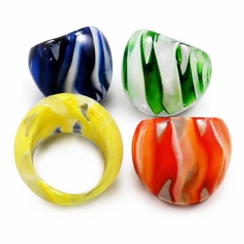 Anillos de Cristal de Murano, diverso tamaño para la opción, más colores para la opción, Vendido por UD