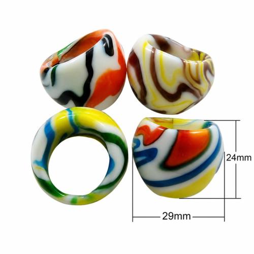 Anillos de Cristal de Murano, más tamaños para la opción, más colores para la opción, Vendido por UD