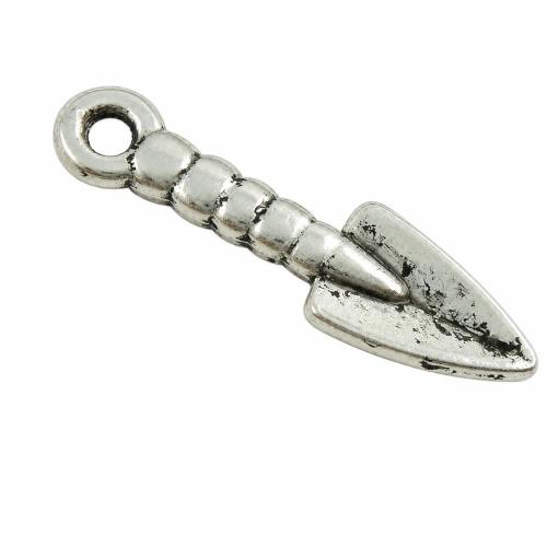 Zinc Alloy Tool Pendants, Shovel, plated cadmium free Approx 2.5mm 