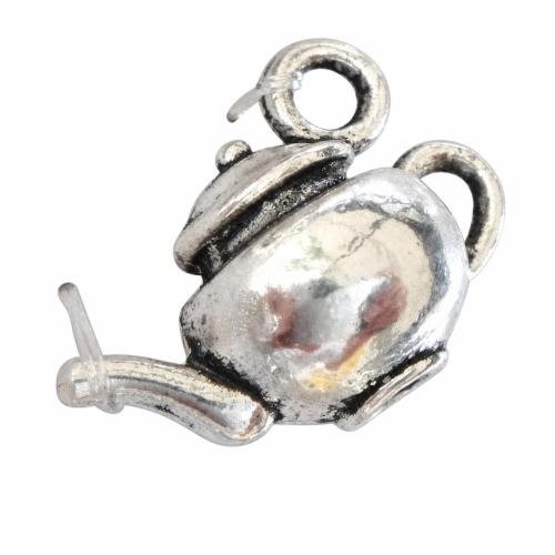 Zinc Alloy Tool Pendants, Teapot, plated Approx 2.5mm 