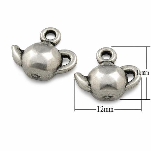 Zinc Alloy Tool Pendants, Teapot, plated nickel, lead & cadmium free Approx 1mm 