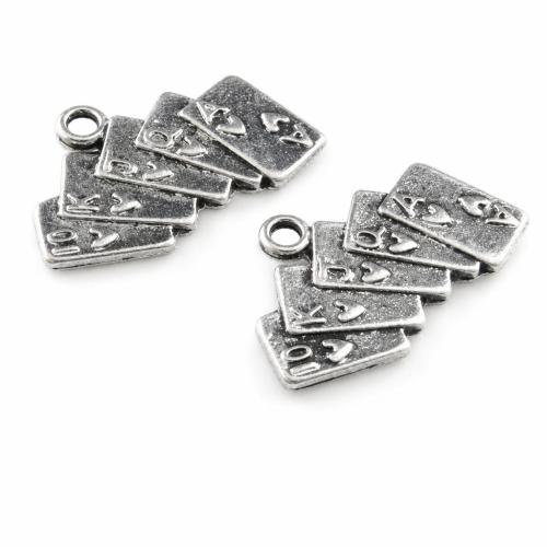 Zinc Alloy Tool Pendants, Poker, plated nickel, lead & cadmium free Approx 1.5mm 