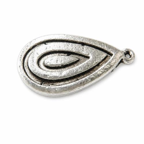 Zinc Alloy Teardrop Pendants, plated Approx 1.5mm 