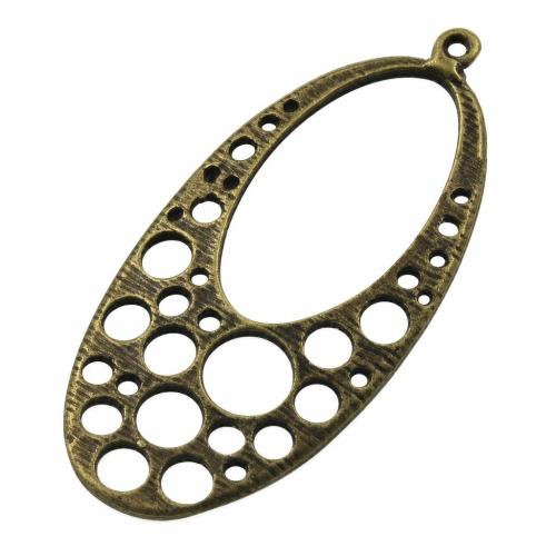 Zinc Alloy Teardrop Pendants, plated, hollow Approx 1.5mm 