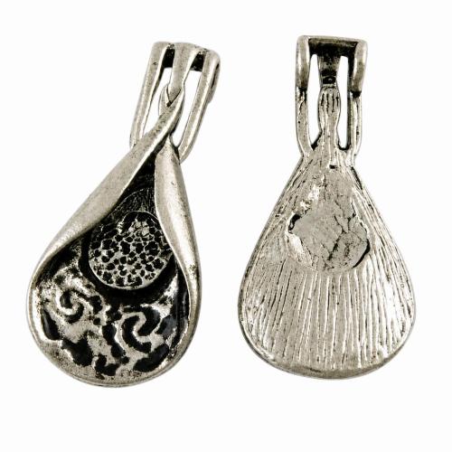 Zinc Alloy Teardrop Pendants, plated Approx 3mm 