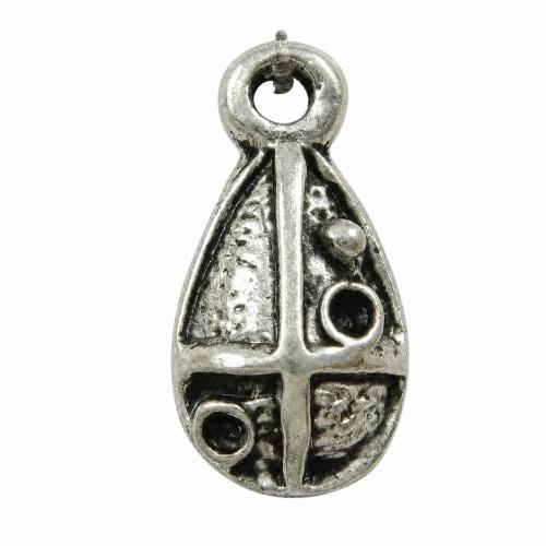 Zinc Alloy Teardrop Pendants, plated cadmium free Approx 1mm 