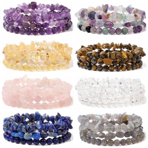 Pulsera de Piedras Preciosas, pulido, multicapa, más colores para la opción, Vendido por Sarta