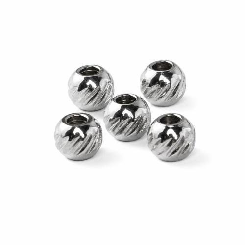 Stainless Steel Jewelry Beads, 304 Stainless Steel, silver color plated, DIY, silver color Inner Approx 1.5mm 