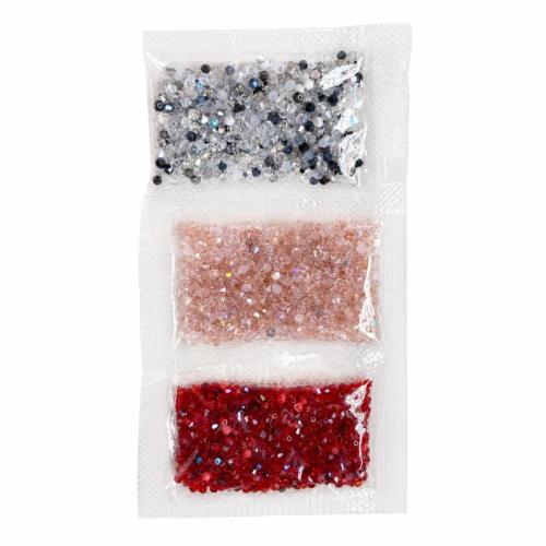 メッキガラスビーズ, ガラス, DIY & 切り面, 無色, 6mm, 売り手 バッグ