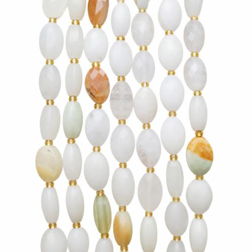 Perles de pierre gemme unique, ovale, Naturel & DIY & différents matériaux pour le choix & facettes Vendu par brin
