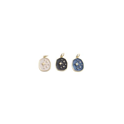Pendentifs de Émail laiton , Placage de couleur d'or, DIY & émail, plus de couleurs à choisir Vendu par PC