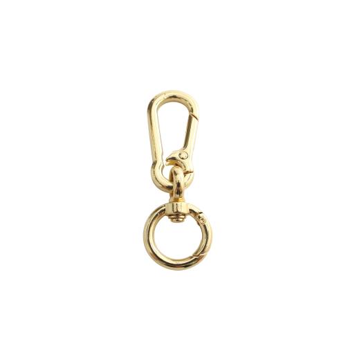 Brass Key Clasp, gold color plated, DIY [