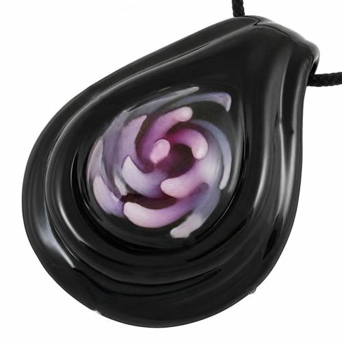 Colgantes de cristal de flor interior, Cristal de murano, Gota, más colores para la opción, 43-46mm, 35-38mm, agujero:aproximado 6mm, Vendido por UD