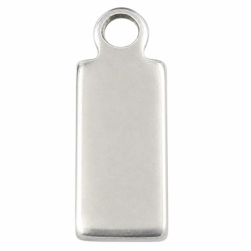 Zinc Alloy Tag Charm, plated Approx 1.5mm 