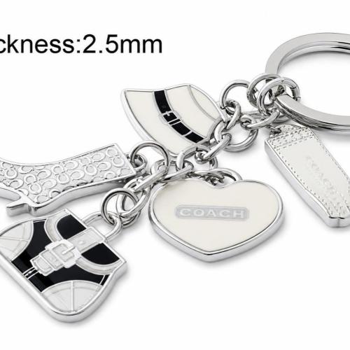 Enamel Zinc Alloy Key Chain cadmium free    .5 Inch 