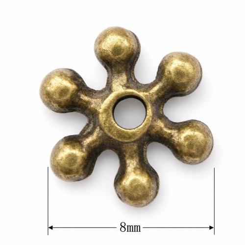Zinc Alloy Spacer Beads, Flower, plated lead & nickel free Approx 1mm 