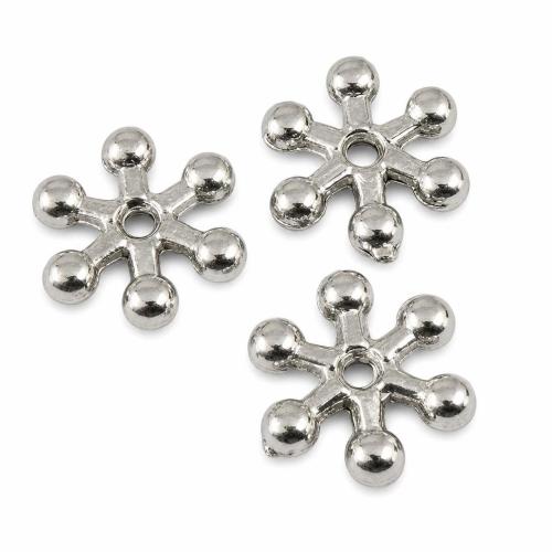Zinc Alloy Spacer Beads, Flower, plated nickel, lead & cadmium free Approx 0.5mm, Approx 