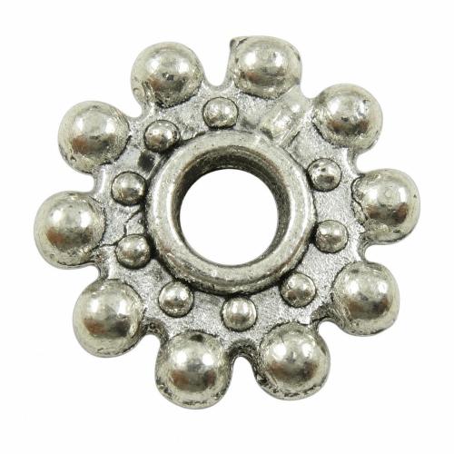 Zinc Alloy Spacer Beads, Flower, plated nickel, lead & cadmium free Approx 2mm 