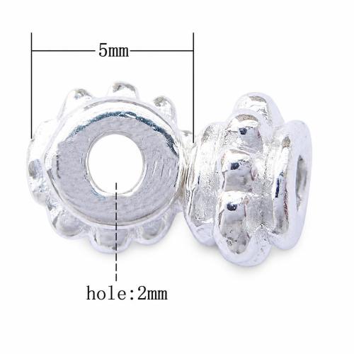 Zinc Alloy Spacer Beads, Rondelle, plated lead & nickel free Approx 2mm 