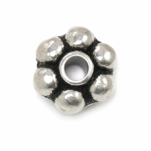 Zinc Alloy Spacer Beads, Flower, plated lead & nickel free, 3mm 
