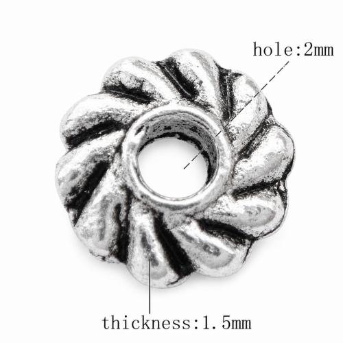 Zinc Alloy Spacer Beads, Flower, plated lead & nickel free Approx 2mm 