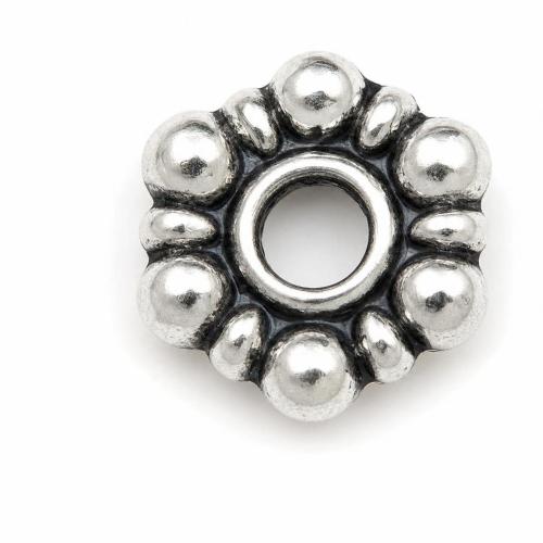 Zinc Alloy Spacer Beads, Flower, plated nickel, lead & cadmium free, 8mm, Approx 