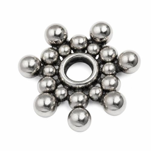 Zinc Alloy Spacer Beads, Flower, plated nickel, lead & cadmium free, 8mm, Approx 
