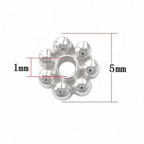 Zinc Alloy Spacer Beads, Flower, plated nickel, lead & cadmium free Approx 