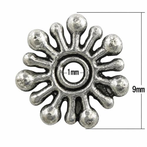 Zinc Alloy Spacer Beads, Flower, plated nickel, lead & cadmium free Approx 1mm, Approx 