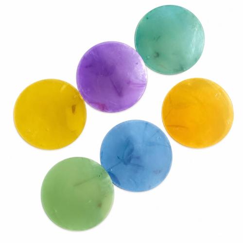 シェル ジュエリー コネクタ, 鏡貝, 楕円, DIY & ダブルホール, 無色, 50mm, 売り手 パソコン