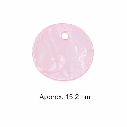 Dyed Shell Pendants, Capiz Shell, Flat Round, DIY 15mm 
