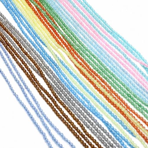 Granos del ojo de gatos, Esférico, Bricolaje & diverso tamaño para la opción & lisa, más colores para la opción, longitud:aproximado 38 cm, Vendido por Sarta