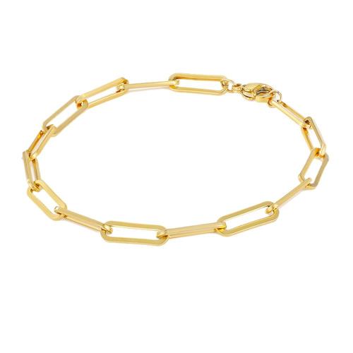 acier inoxydable 316L bracelet, Placage ionique sous vide, bijoux de mode & pour femme, plus de couleurs à choisir Environ 18 cm, Vendu par PC[