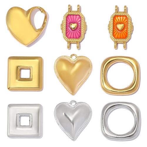 Titanium Steel Pendants, plated, DIY & enamel [