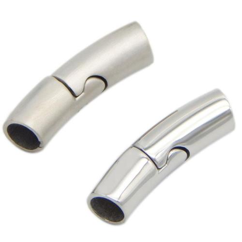 Round Stainless Steel Magnetic Clasps, 304 Stainless Steel, DIY & smooth, original color [