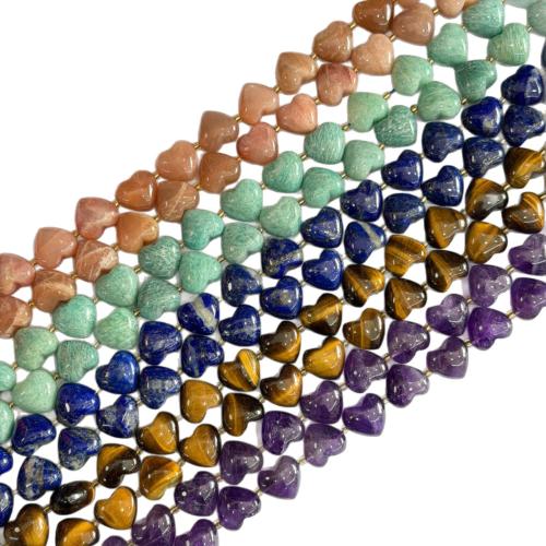 Perles de pierre gemme unique, coeur, DIY, plus de couleurs à choisir Environ 38 cm, Vendu par brin